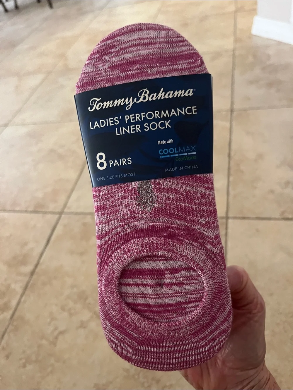 Tommy Bahama Ladies' Performance Liner Socks - 8 Pairs